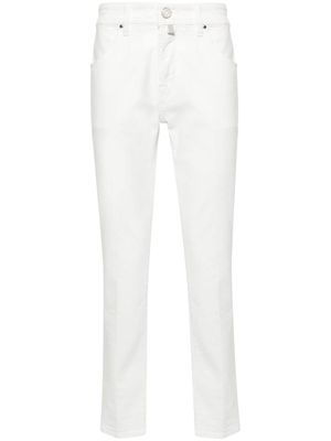 Jacob Cohën jean slim à taille basse - Blanc