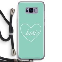 Best heart pastel: Samsung Galaxy S8 Plus Transparant Hoesje met koord