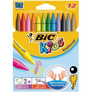 Plastidecor waskrijtjes (12 stuks)