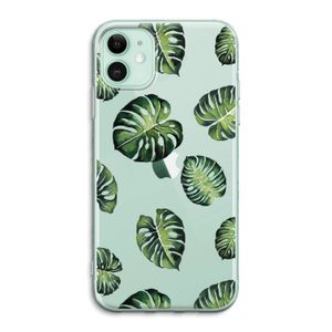 Tropische bladeren: iPhone 11 Transparant Hoesje