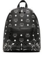 MCM sac à dos Stark médium à imprimé bandana - Noir