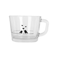 Theeglas 350ml met vogeltjes