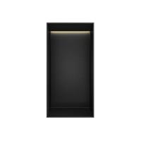 Hotbath &More Inbouwnis - 30 x 15 x 10 cm - Frameless - met LED-verlichting - Geborsteld Zwart PVD