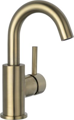 Saqu Shine wastafelkraan draaibare uitloop geborsteld messing Saqu Shine wastafelkraan draaibare uitloop geborsteld messing