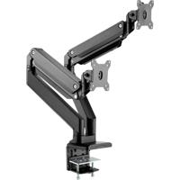 ROLINE LCD dubbele arm, tafelmontage, gasveer, elk 5 draaipunten, , max. 15 kg, tot 35