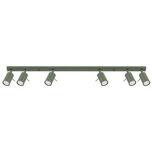 Plafondlamp RING 6L olijfgroen