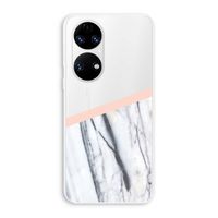 A touch of peach: Huawei P50 Transparant Hoesje
