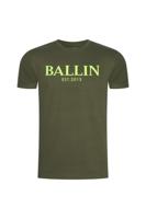 Heren T-shirt Kaki - Ballin Est 2013