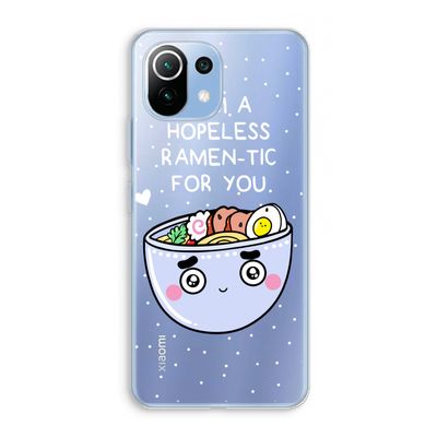 I'm A Hopeless Ramen-Tic For You: Xiaomi Mi 11 Lite Transparant Hoesje