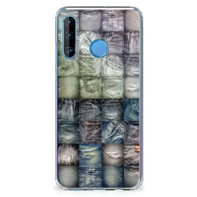 Anti Shock Bumper Case Huawei P30 Lite Spijkerbroeken Anti Shock Bumper Case Huawei P30 Lite Spijkerbroeken