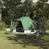 Familie Tipi Tent met dak Groen 466 x 310 x 240 cm