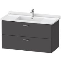 Duravit XBase wastafelonderkast 100x46,8 cm met 2 laden voor Starck 3 wastafel, matgrafiet - thumbnail