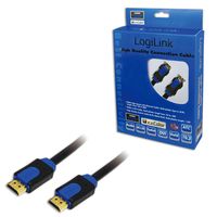 LogiLink CHB1110 HDMI-kabel HDMI Aansluitkabel HDMI-A-stekker, HDMI-A-stekker 10.00 m Zwart 4K UHD - thumbnail