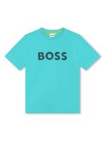 BOSS Kidswear t-shirt en coton à logo imprimé - Bleu