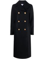 Harris Wharf London manteau croisé en laine - Noir - thumbnail