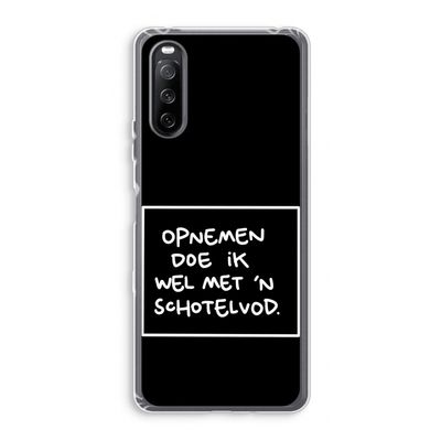 Schotelvod: Sony Xperia 10 III Transparant Hoesje