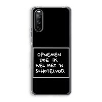 Schotelvod: Sony Xperia 10 III Transparant Hoesje