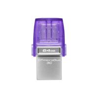 USB stick Kingston microDuo 3C Paars 64 GB (1 Stuks)