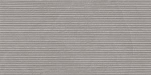 Tegelsample: Jabo Overland Greige Groove vloertegel 60x120cm gerectificeerd