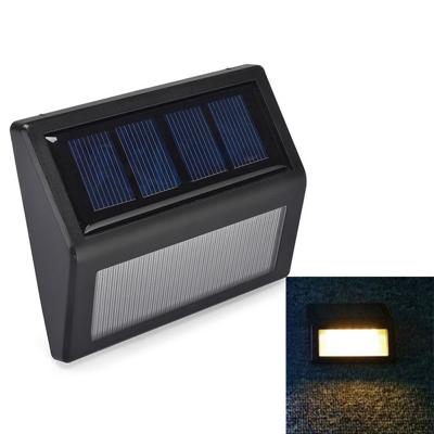 6 LEDs zonne-energie IP55 waterdichte licht sensor muur licht dek verlichting (warm licht)