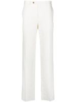 Canali pantalon de costume en lin mélangé - Blanc