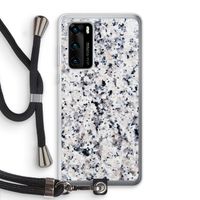 Gespikkelde marmer: Huawei P40 Transparant Hoesje met koord