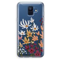 Painted wildflowers: Samsung Galaxy A6 (2018) Transparant Hoesje
