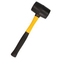 Rubberen hamer - fiber steel - 450 gram - campinghamer - haring hamer