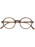 Mykita lunettes de vue à monture ronde - Marron