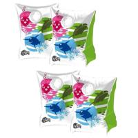 Beco Sealife zwembandjes - 2x paar- gekleurd - maat 00 - tot 15 kg - zwemvleugels