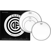 Code Drum Heads TPGENCLRR Generator Rock Pack 10-12-16 inch clear tomvellen + 14 inch coated snaredrumvel - thumbnail