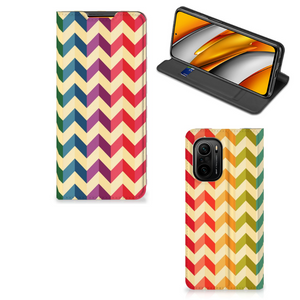 Xiaomi Mi 11i | Poco F3 Hoesje met Magneet Zigzag Multi Color