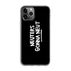 Neuters (zwart): iPhone 11 Pro Max Transparant Hoesje