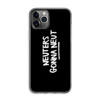 Neuters (zwart): iPhone 11 Pro Max Transparant Hoesje