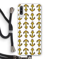 Musketon Anchor: Samsung Galaxy A70 Transparant Hoesje met koord