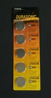 Blister 5 stuks knoopce lampjes batterij Durasonic - Coenbakker