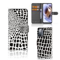 Motorola Moto G31 | G41 | Telefoonhoesje | Met pasjeshouder | Slangenprint