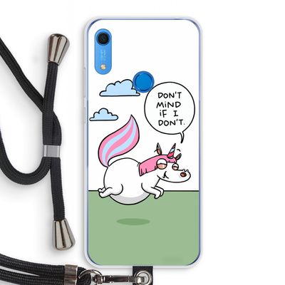 Unicorn: Huawei Y6s Transparant Hoesje met koord
