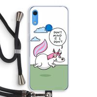 Unicorn: Huawei Y6s Transparant Hoesje met koord