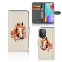 Telefoonhoesje | Met pasjeshouder | voor Samsung Galaxy A52 Paard