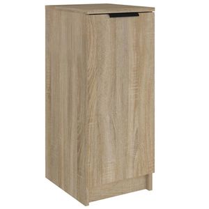 vidaXL Schoenenkast 30x35x70 cm bewerkt hout sonoma eikenkleurig