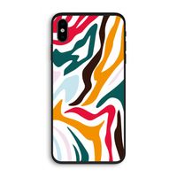 Colored Zebra: iPhone X Biologisch afbreekbaar hoesje