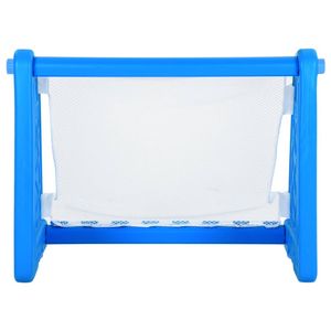 The Living Store Voetbaldoel - 100 x 75 x 55 cm - Blauw - Kunststof