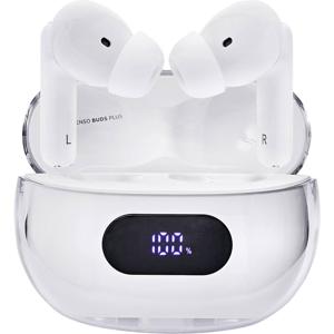 Intenso Buds Plus T312AE weiß In Ear headset Mobiele telefoon Bluetooth Stereo Wit Noise Cancelling