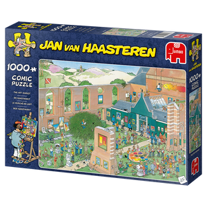 Jumbo puzzel 1000 stukjes Jan van Haasteren De kunstmarkt