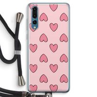 Ondersteboven verliefd: Huawei P20 Pro Transparant Hoesje met koord