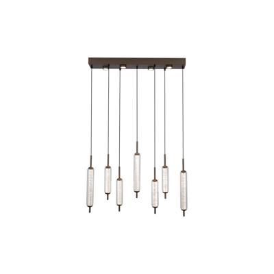 Searchlight Unieke hanglampCattail 7-lichts bubbel glas - 76210-7CL