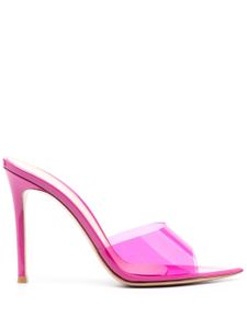 Gianvito Rossi sandales Elle à design transparent 115 mm - Rose