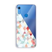 Gekleurde driehoekjes pastel: Huawei Y6s Transparant Hoesje