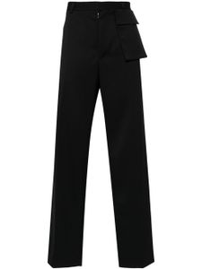 MM6 Maison Margiela pantalon de costume à logo brodé - Noir